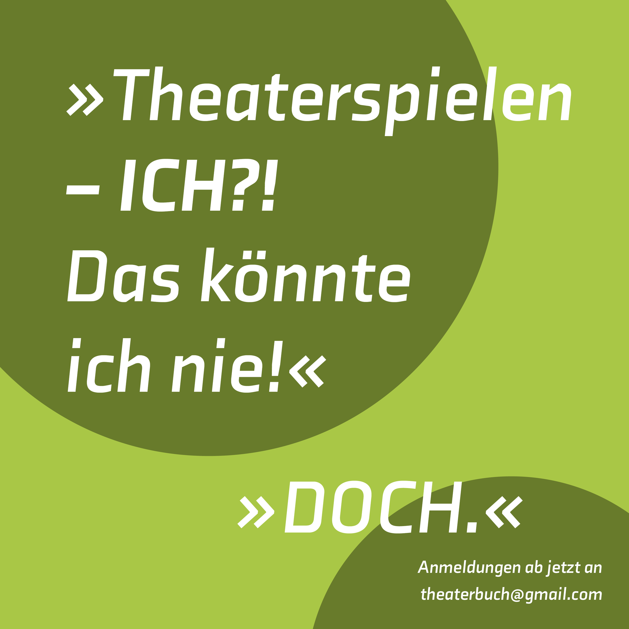 Theaterworkshop für Einsteiger:innen!